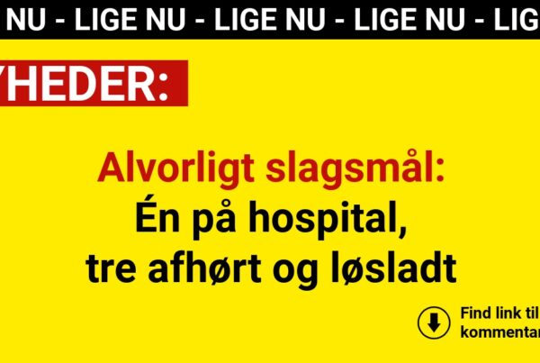 Alvorligt slagsmål: Én på hospital, tre afhørt og løsladt