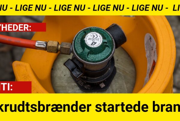 Ukrudtsbrænder startede brand