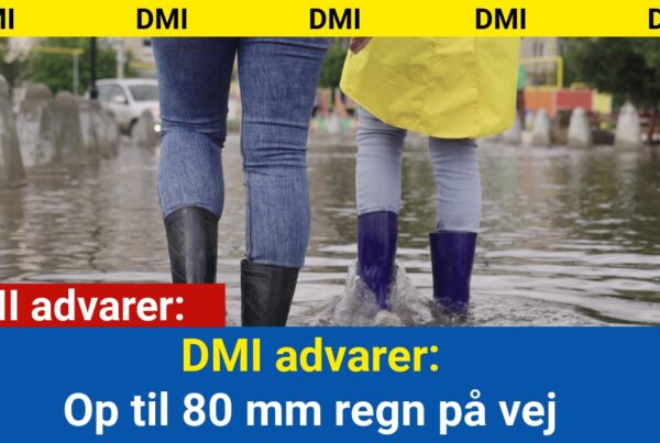 DMI advarer: Op til 80 mm regn på vej