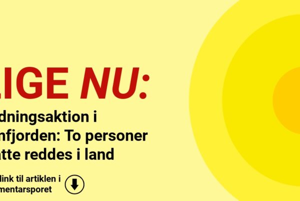 Redningsaktion i Limfjorden: To personer måtte reddes i land