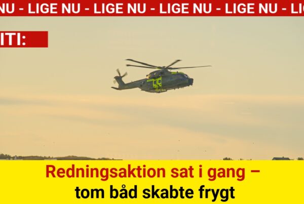 Redningsaktion sat i gang – tom båd skabte frygt