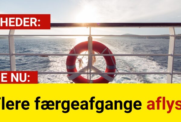 Flere færgeafgange aflyst