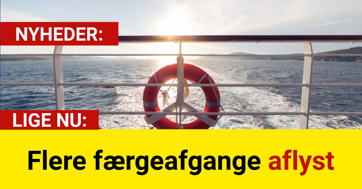 Flere færgeafgange aflyst