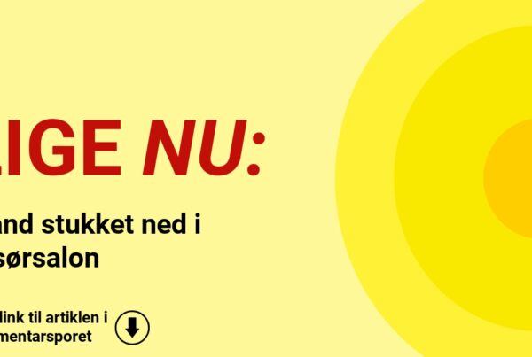 Mand stukket ned i frisørsalon