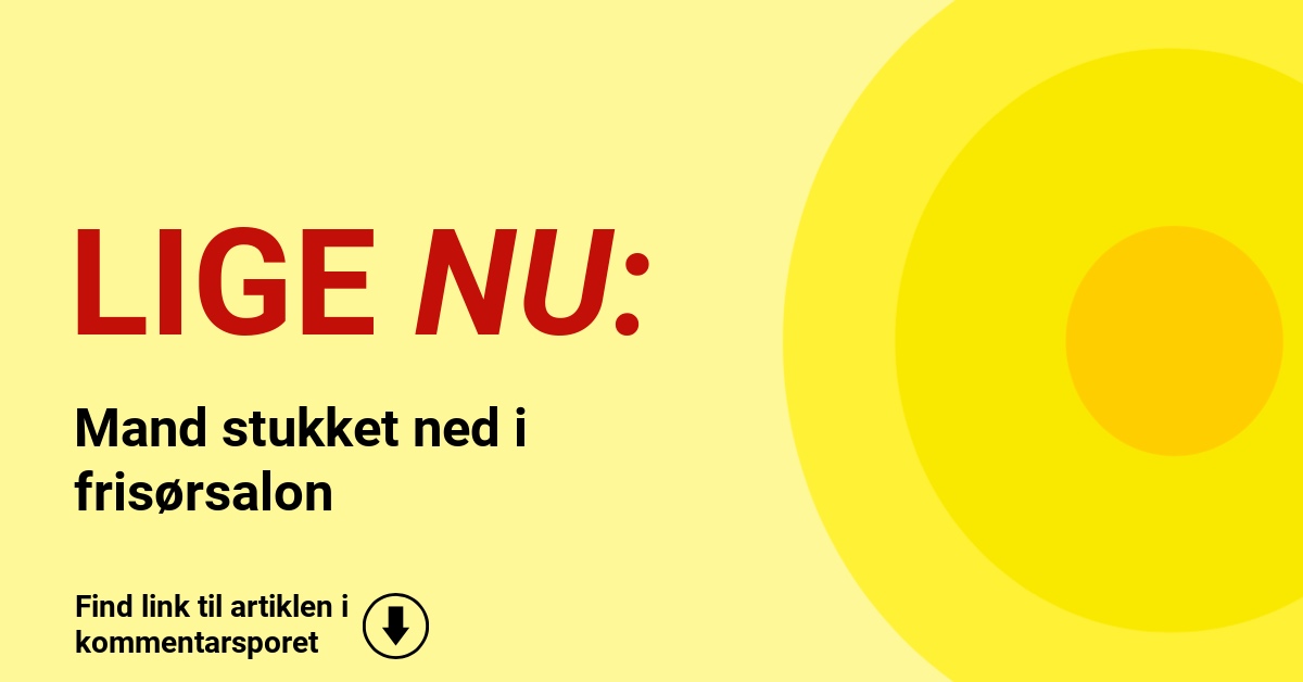 Mand stukket ned i frisørsalon