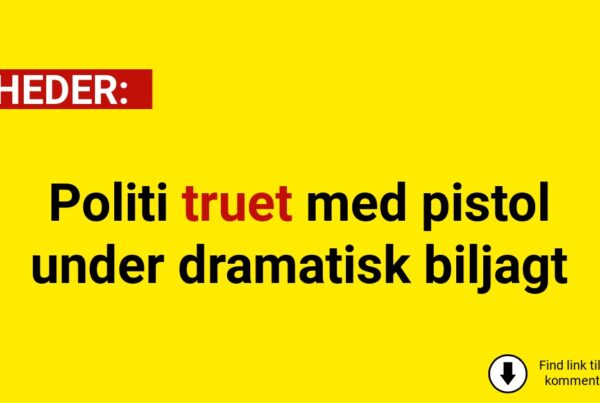 Politi truet med pistol under dramatisk biljagt