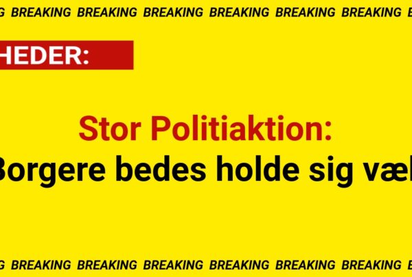 Stor Politiaktion: 'Borgere bedes holde sig væk'