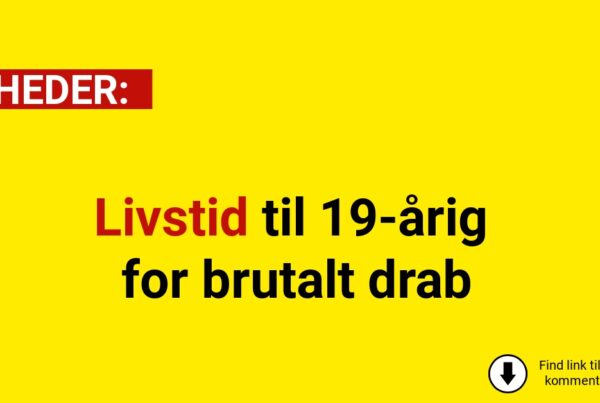 Livstid til 19-årig for brutalt drab