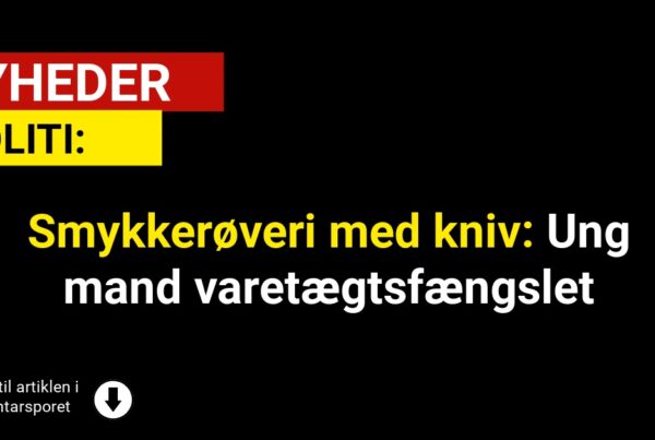Smykkerøveri med kniv: Ung mand varetægtsfængslet