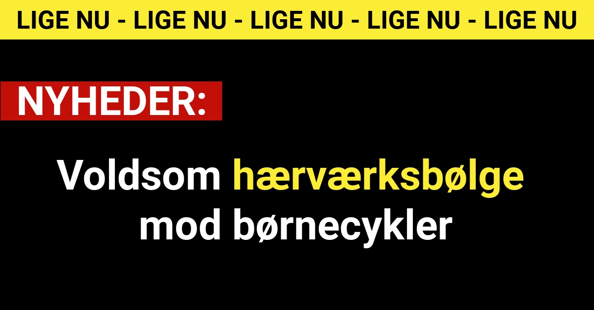 Voldsom hærværksbølge mod børnecykler