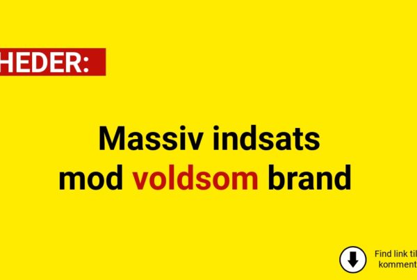 LIGE NU: Massiv indsats mod voldsom brand
