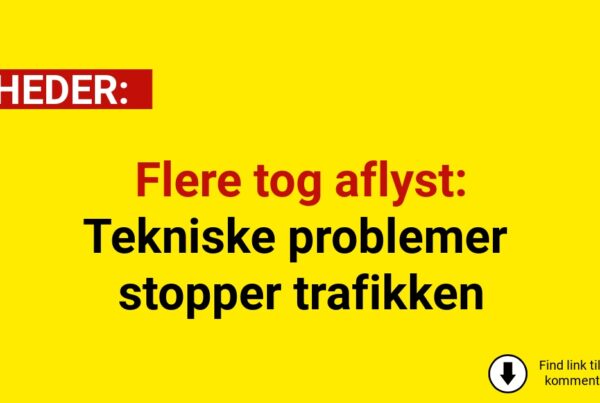 Flere tog aflyst: Tekniske problemer stopper trafikken