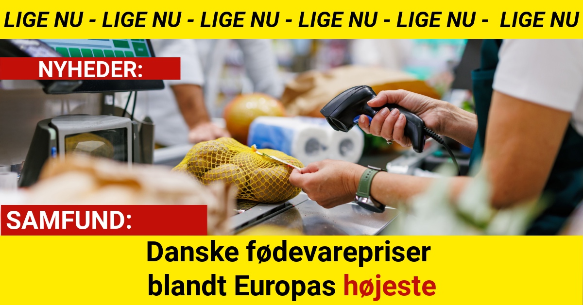 Danske fødevarepriser blandt Europas højeste
