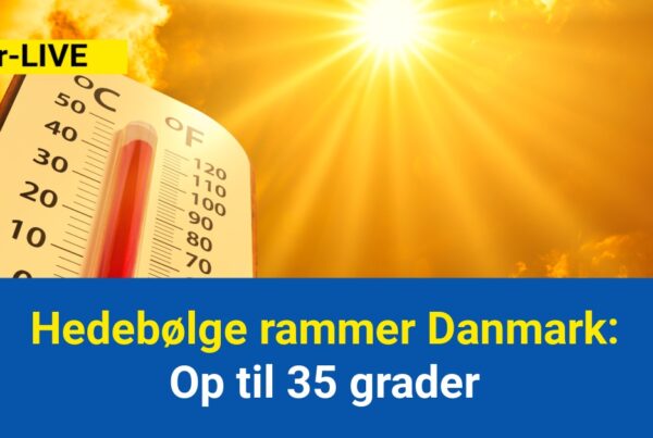 Hedebølge rammer Danmark: Op til 35 grader