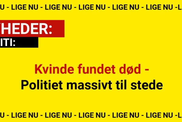 Kvinde fundet død - Politiet massivt til stede