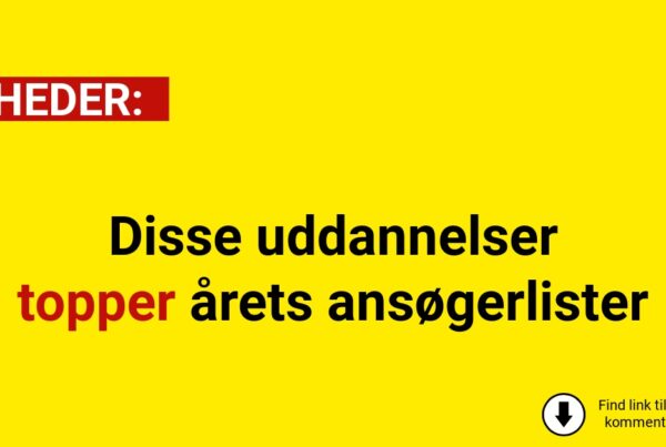 Disse uddannelser topper årets ansøgerlister