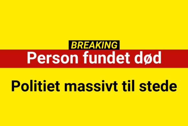 Person fundet død - Politiet massivt til stede