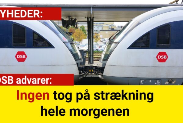 DSB advarer: Ingen tog på strækning hele morgenen