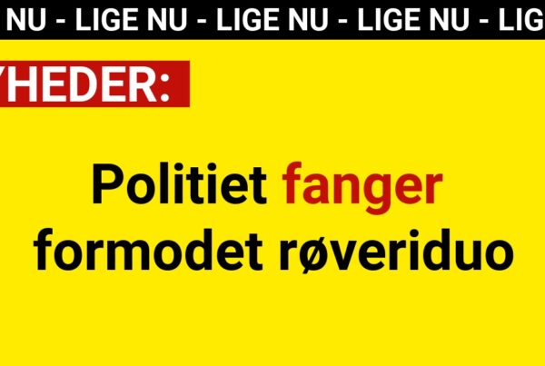 Politiet fanger formodet røveriduo