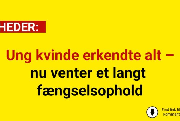 Ung kvinde erkendte alt – nu venter et langt fængselsophold