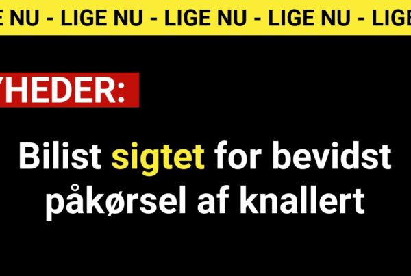 Bilist sigtet for bevidst påkørsel af knallert