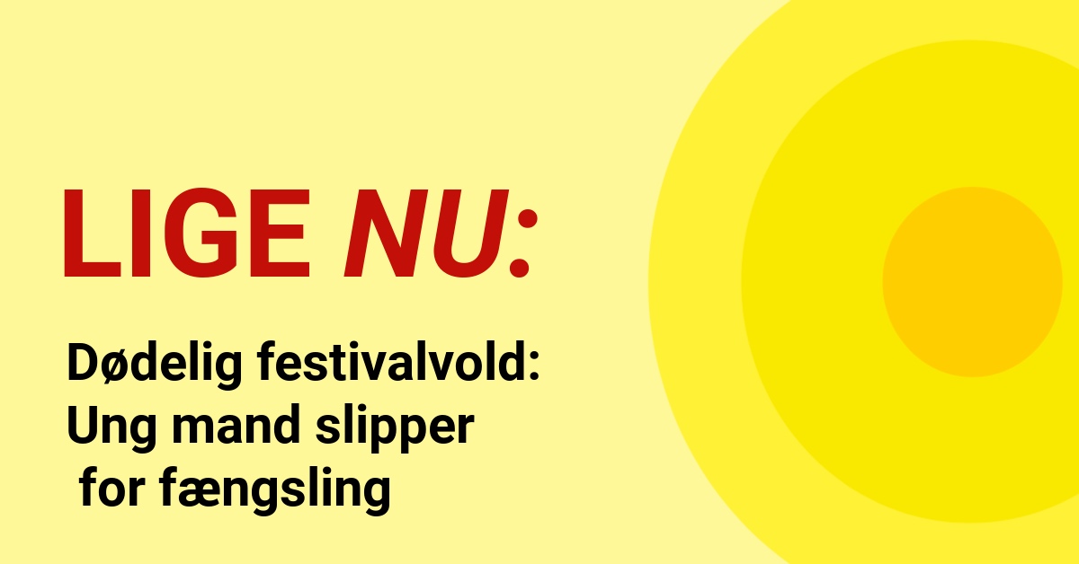 Dødelig festivalvold: Ung mand slipper for fængsling