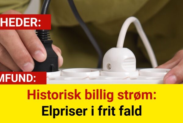 Historisk billig strøm: Elpriser i frit fald