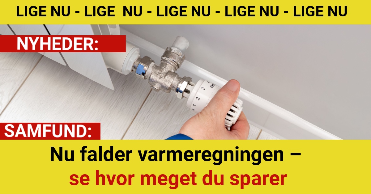 Nu falder varmeregningen – se hvor meget du sparer