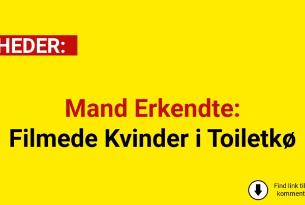 Mand Erkendte: Filmede Kvinder i Toiletkø