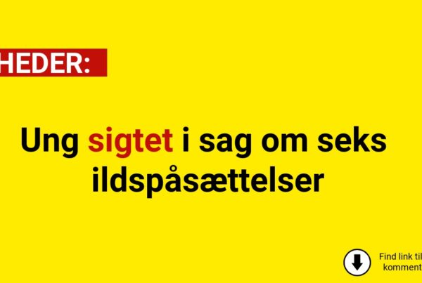 Ung sigtet i sag om seks ildspåsættelser