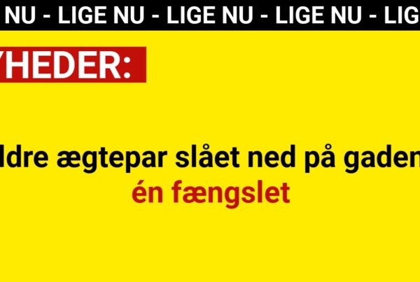 Ældre ægtepar slået ned på gaden – én fængslet