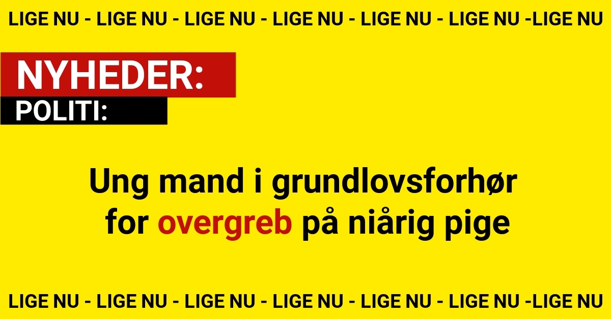 Ung mand i grundlovsforhør for overgreb på niårig pige