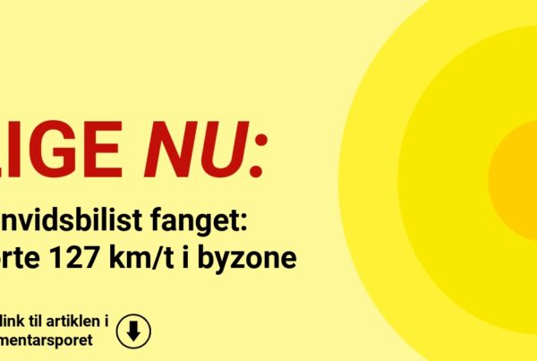 Vanvidsbilist fanget: Kørte 127 km/t i byzone