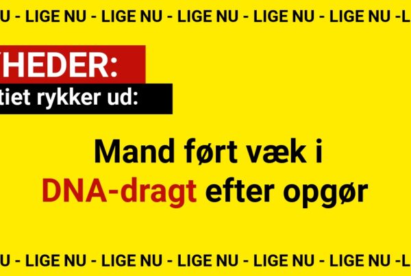 Politiet rykker ud: Mand ført væk i DNA-dragt efter opgør