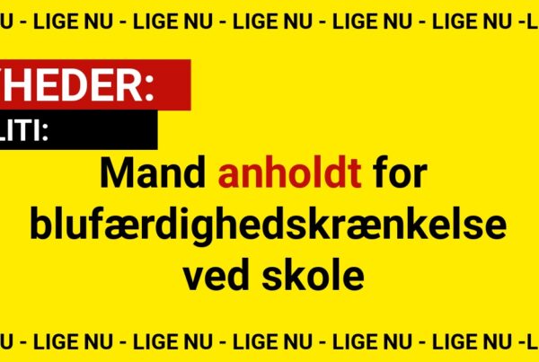 Mand anholdt for blufærdighedskrænkelse ved skole