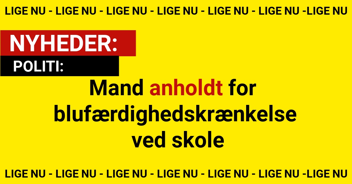 Mand anholdt for blufærdighedskrænkelse ved skole