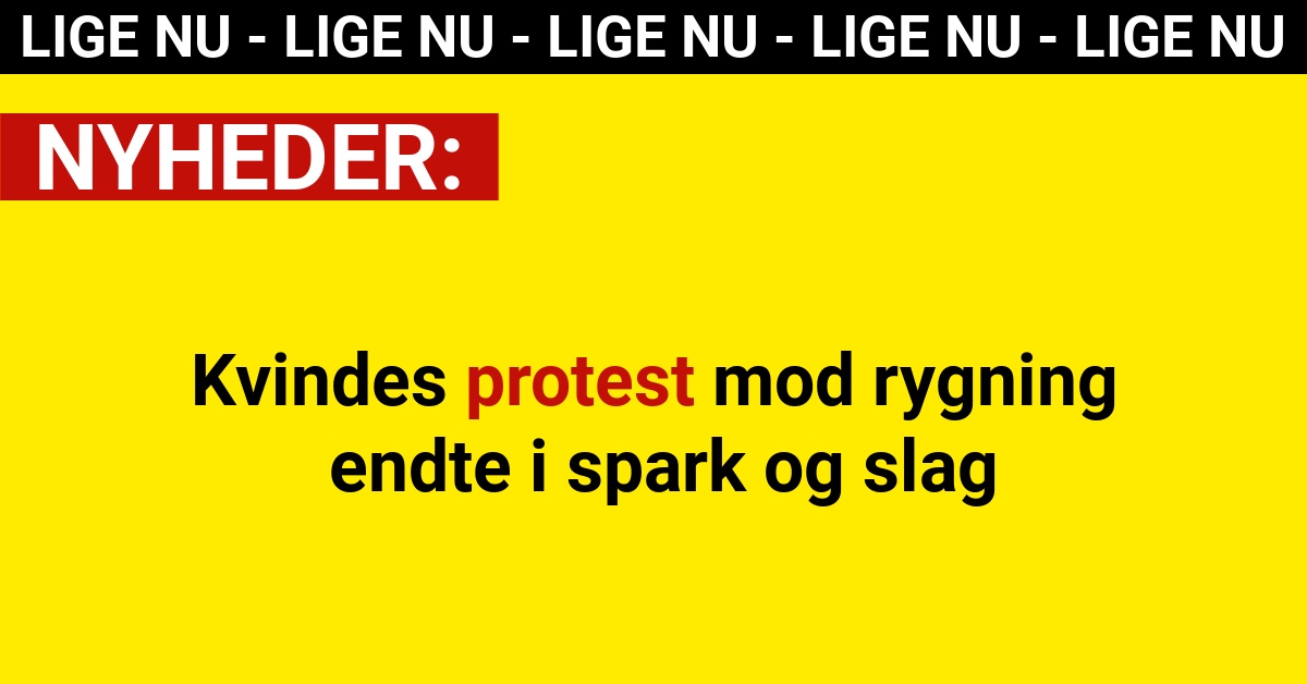 Kvindes protest mod rygning endte i spark og slag