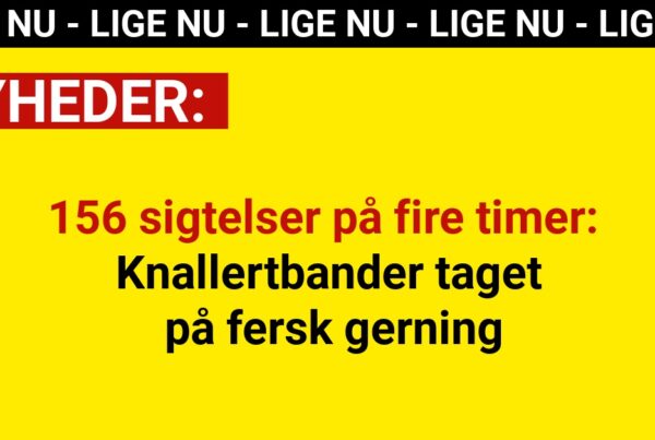 156 sigtelser på fire timer: Knallertbander taget på fersk gerning
