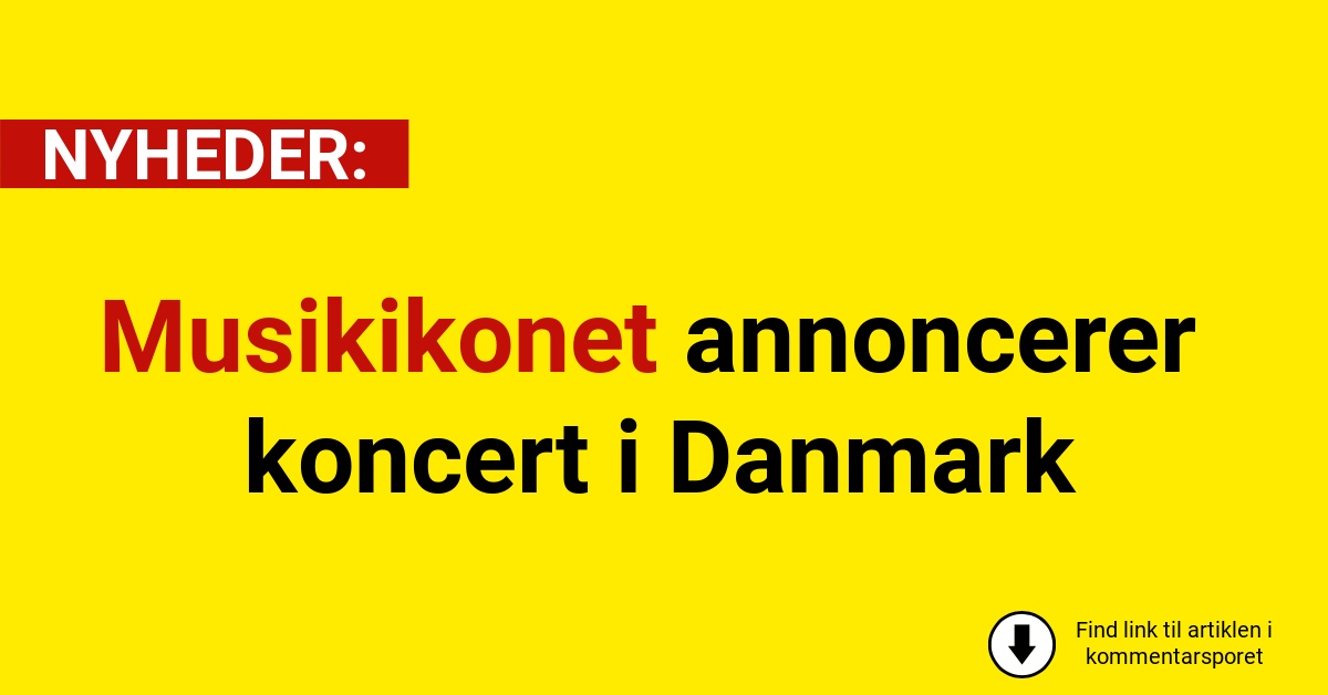 Musikikonet annoncerer koncert i Danmark