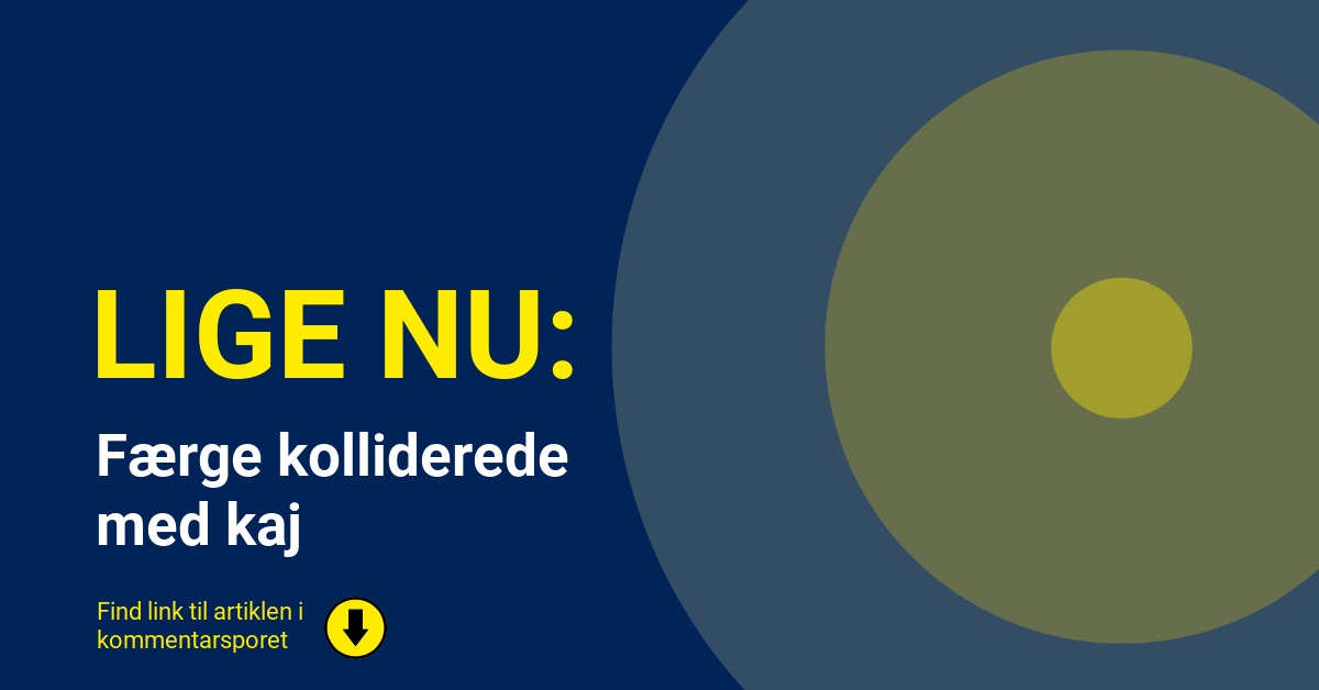 Færge kolliderede med kaj