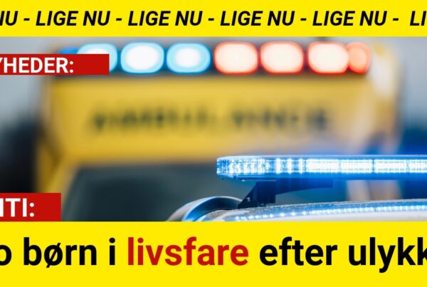 To børn i livsfare efter ulykke