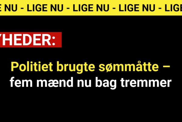Politiet brugte sømmåtte – fem mænd nu bag tremmer