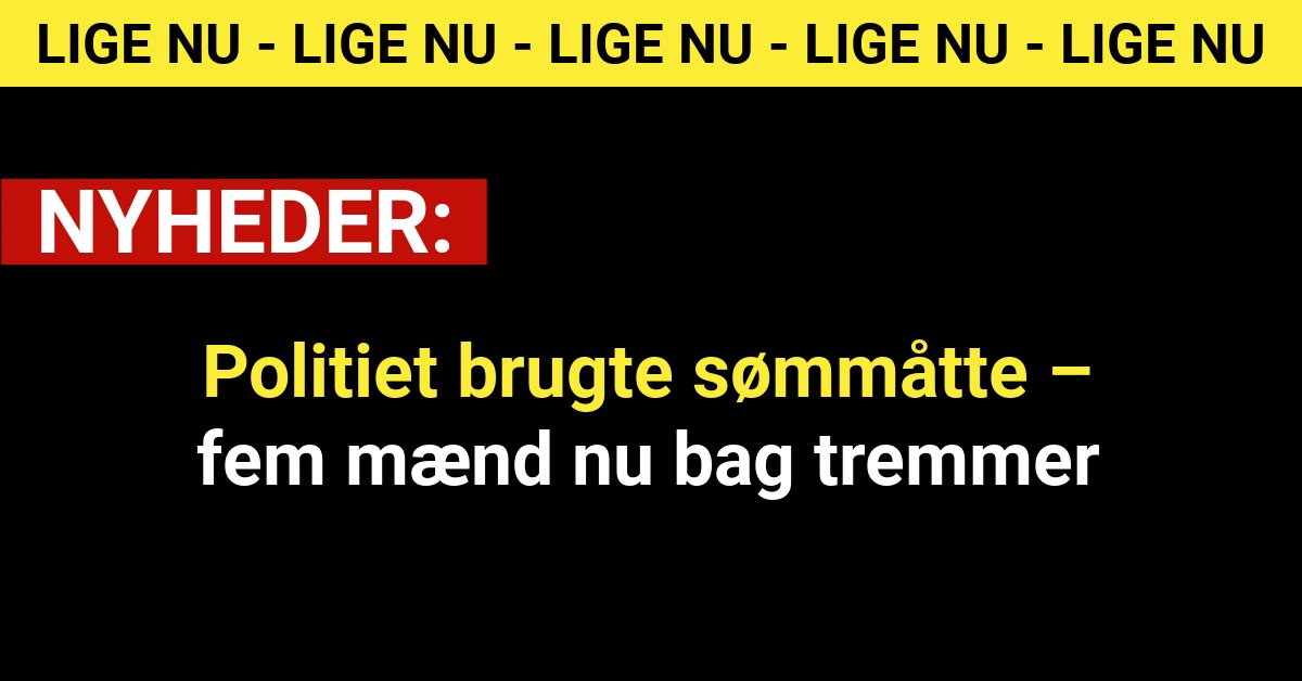 Politiet brugte sømmåtte – fem mænd nu bag tremmer