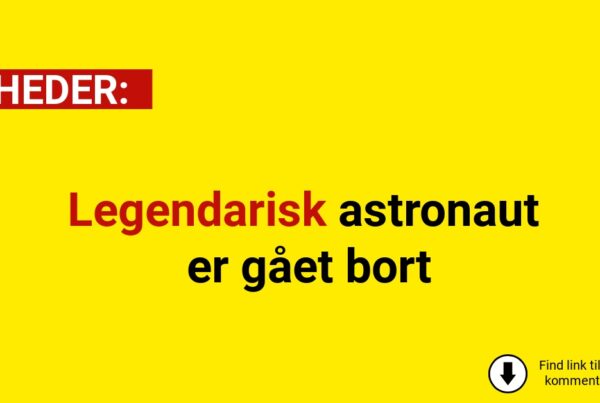 Legendarisk astronaut er gået bort