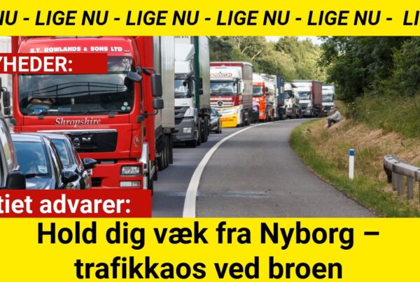 Trafikkaos breder sig fra Storebæltsbroen til Nyborgs gader