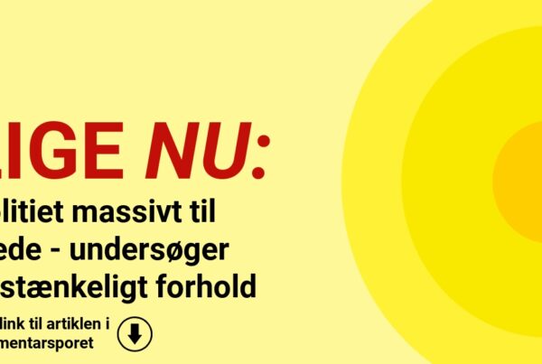 Politiet massivt til stede - undersøger mistænkeligt forhold