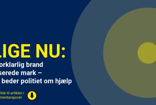 Uforklarlig brand raserede mark – nu beder politiet om hjælp