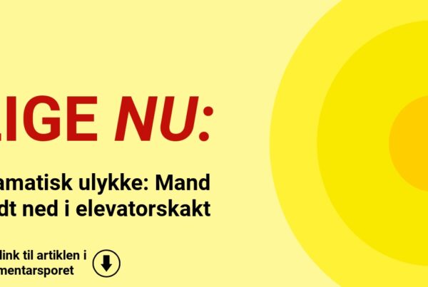 Dramatisk ulykke: Mand faldt ned i elevatorskakt