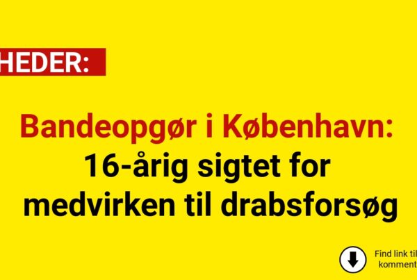 Bandeopgør i København: 16-årig sigtet for medvirken til drabsforsøg