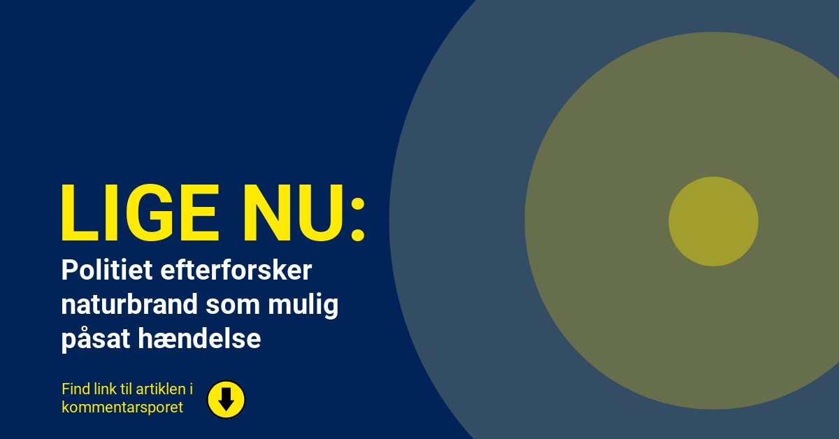 Politiet efterforsker naturbrand som mulig påsat hændelse